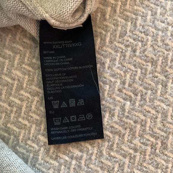 Tommy Hilfiger men’s gray sweatshirt style sweater. Like new - Picture 5 of 5